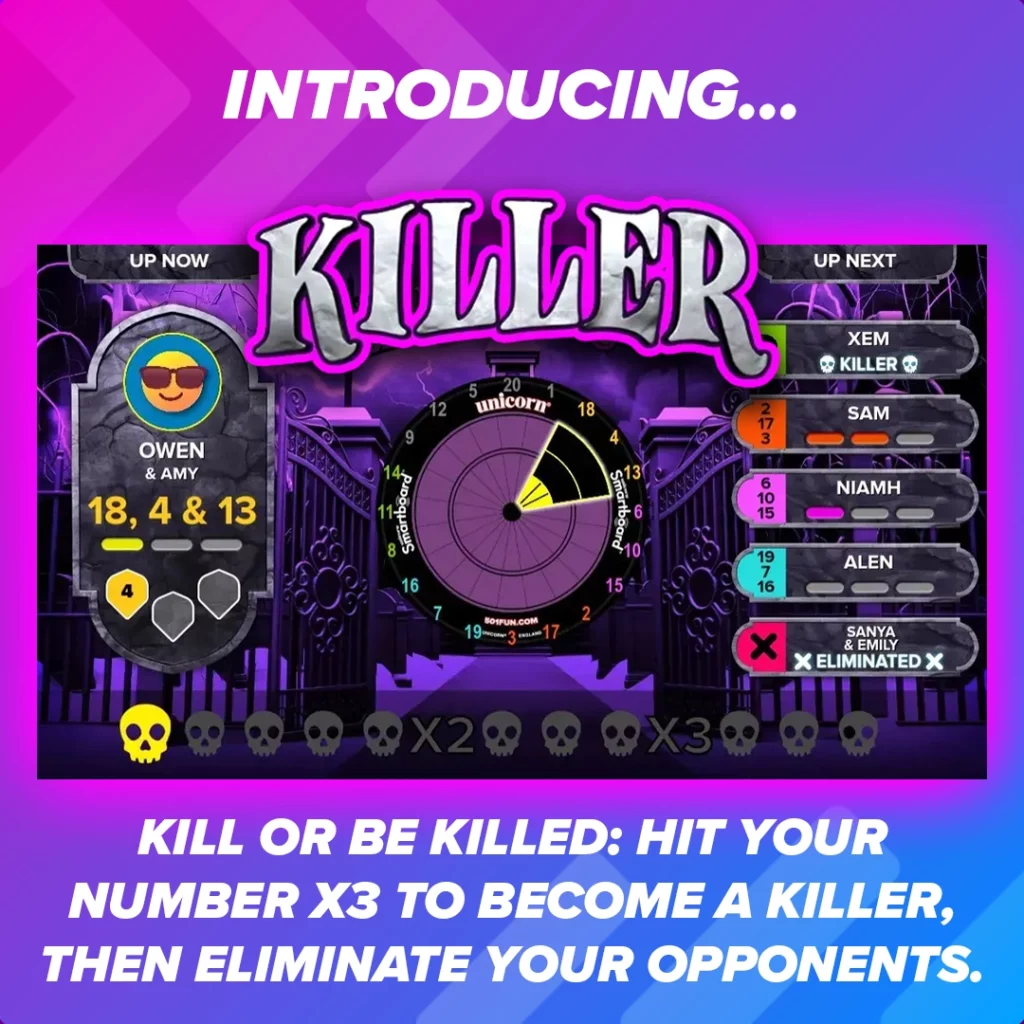 Interactive Darts Game: Killer